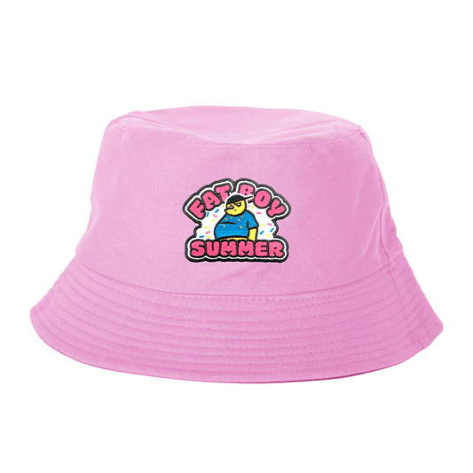 Light Pink Fat Boy Summer Bucket Hat