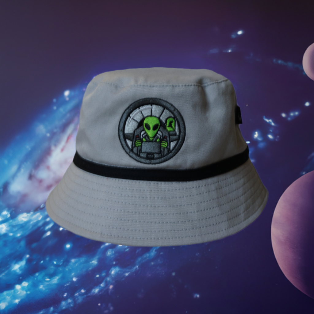 Alien Abduction UFO Bucket Hat